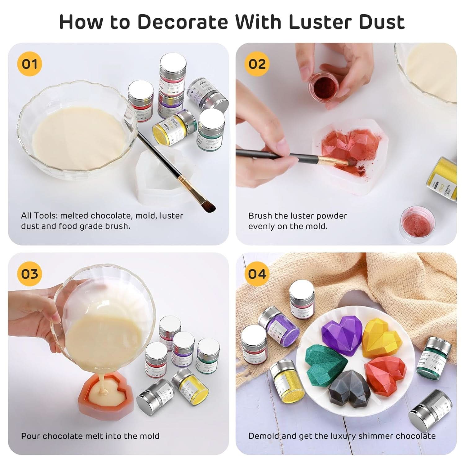 Glitter alimentari, 8 grammi Glitter Naty Shop