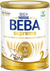 BEBA SUPREME 2 Latte di proseguimento dopo 6 mesi, solo lattosio, senza olio di palma, conf. da 6 (6 x 800g) Naty Shop