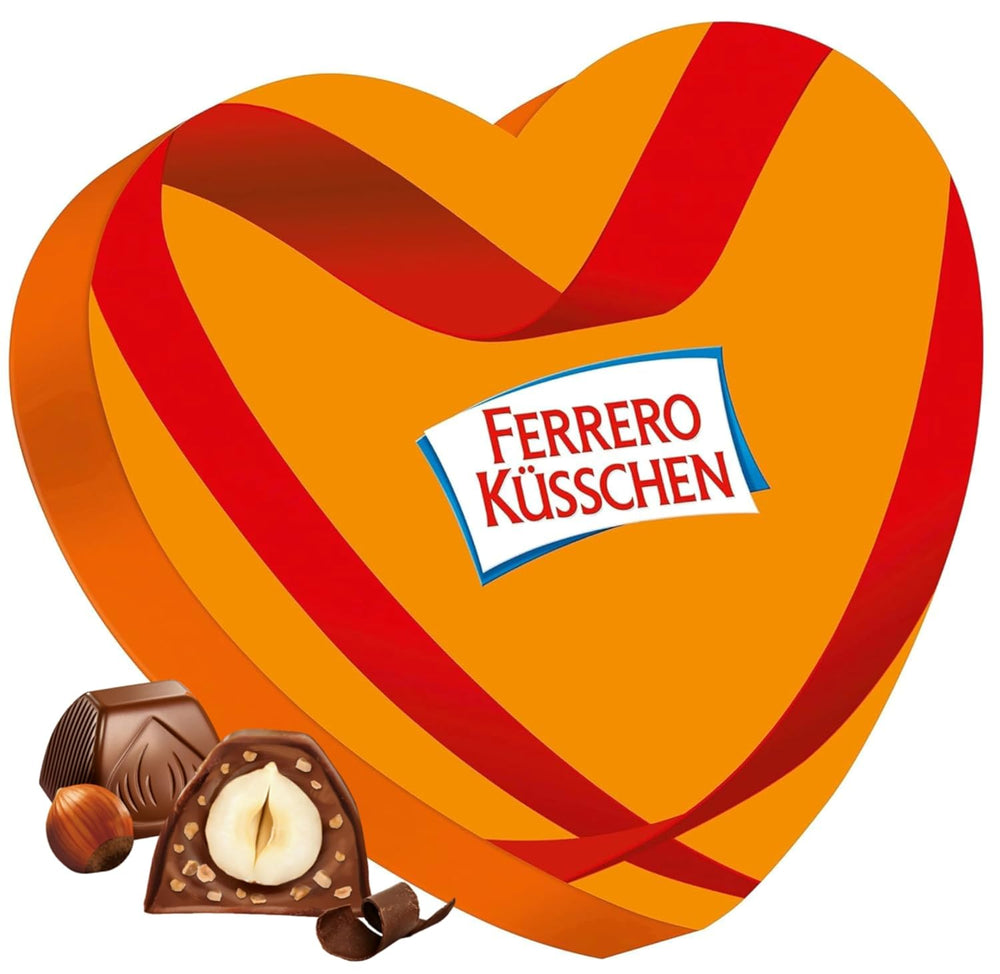 Ferrero Mon Chéri Heart - Regalo di Cioccolato per San Valentino per Lui e per Lei - Croccante di Cioccolato, Liquore Fruttato e Ciliegie Aromatizzate - Per San Valentino, Festa della Mamma e Pasqua - 1 Confezione da 147g
