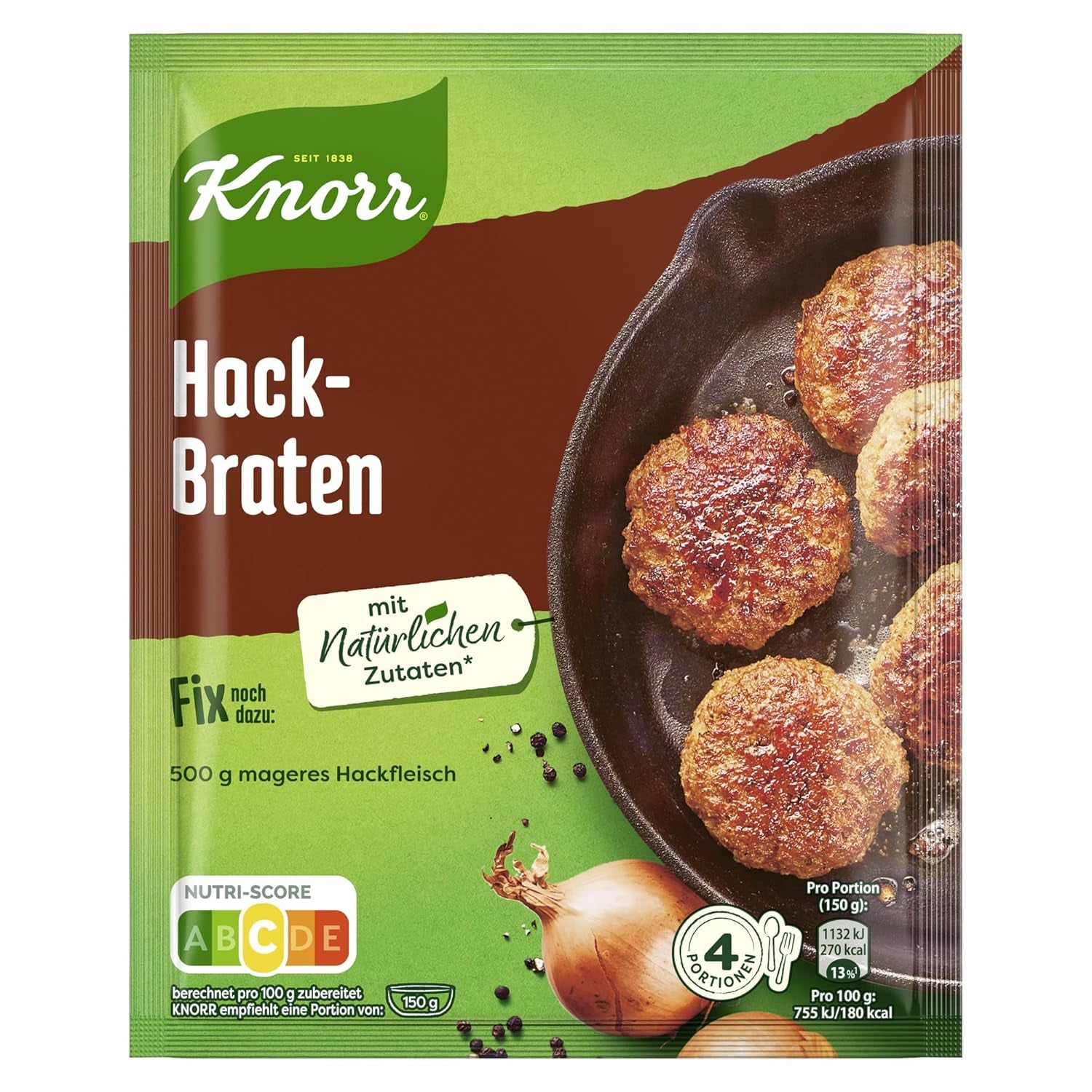 Knorr Fix Medaglioni Pfeffer-Rahm 3 Porzioni (1 x 35 g) | 35 g (1 confezione)