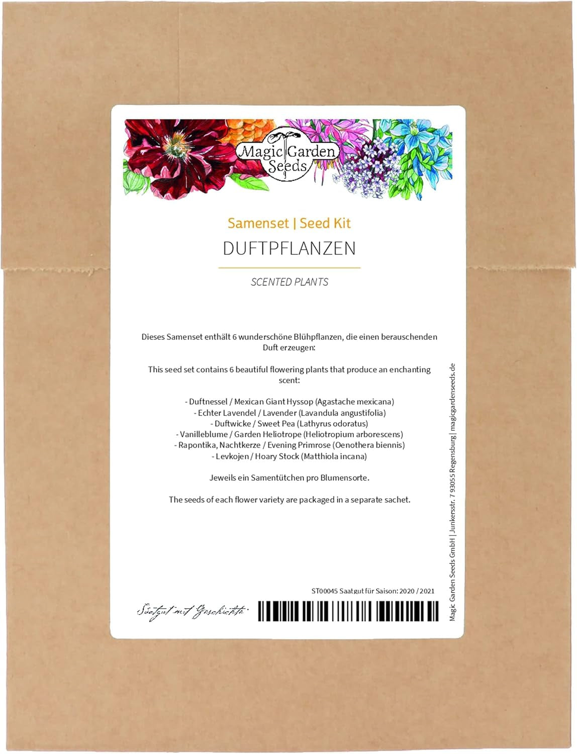 Piante profumate - Samenset mit 6 prachtvoll duftenden Blühpflanzen