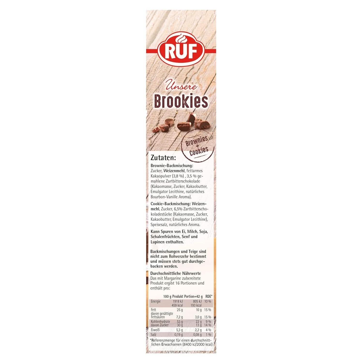 RUF Brookies, mix di more e biscotti, 460 grammi Naty Shop Kitchen