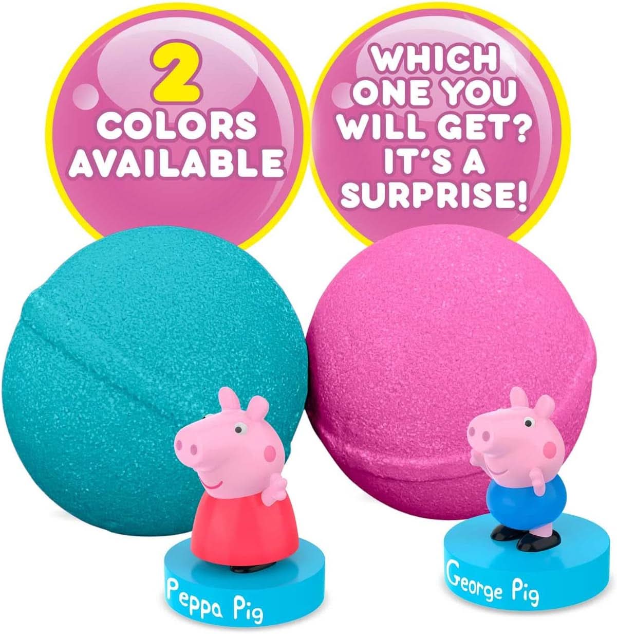 INKEE SURPRISE - Bombe da bagno per bambini Peppa Pig con giocattolo sorpresa Peppa Pig per la vasca da bagno - additivo da bagno per bambini Mamma e Bambino Naty Shop