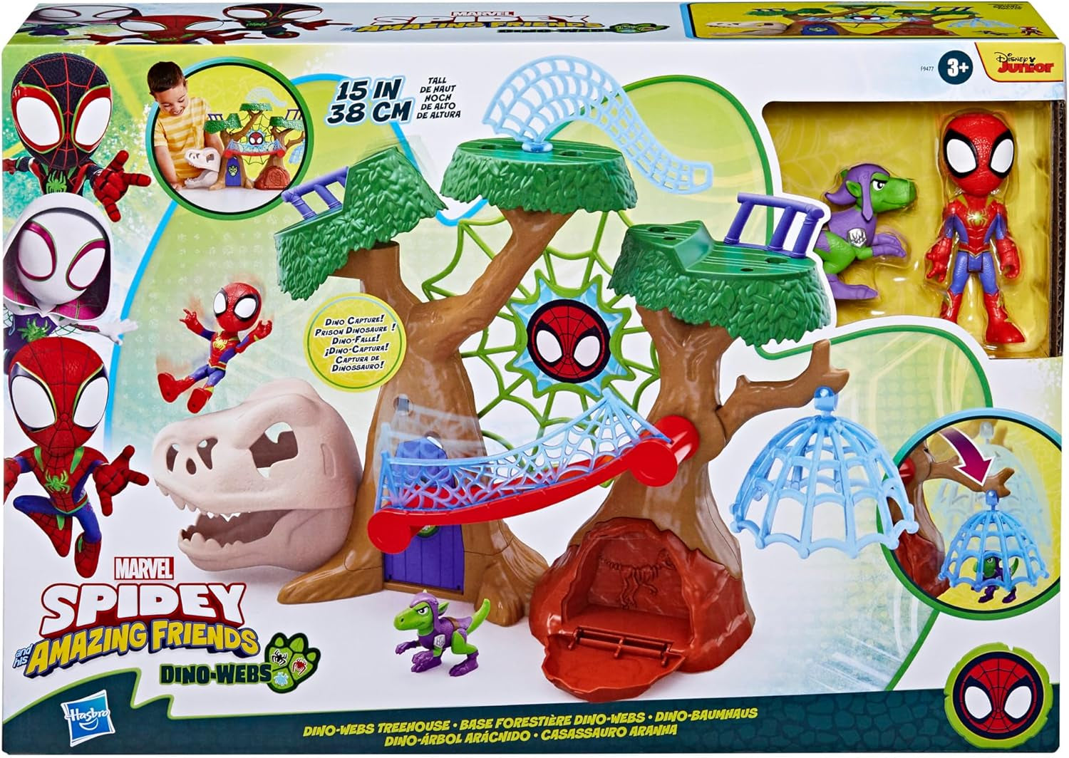 Marvel Spidey e i suoi super amici Dino Treehouse Supereroe Playset Action Figures Naty Shop