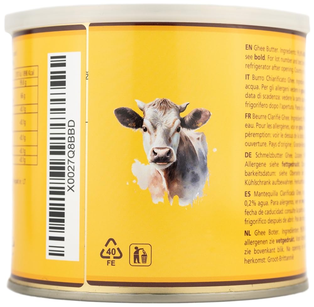 Grocer Planet Natural Ghee - Ghee chiarificato 500 g per cucina cheto