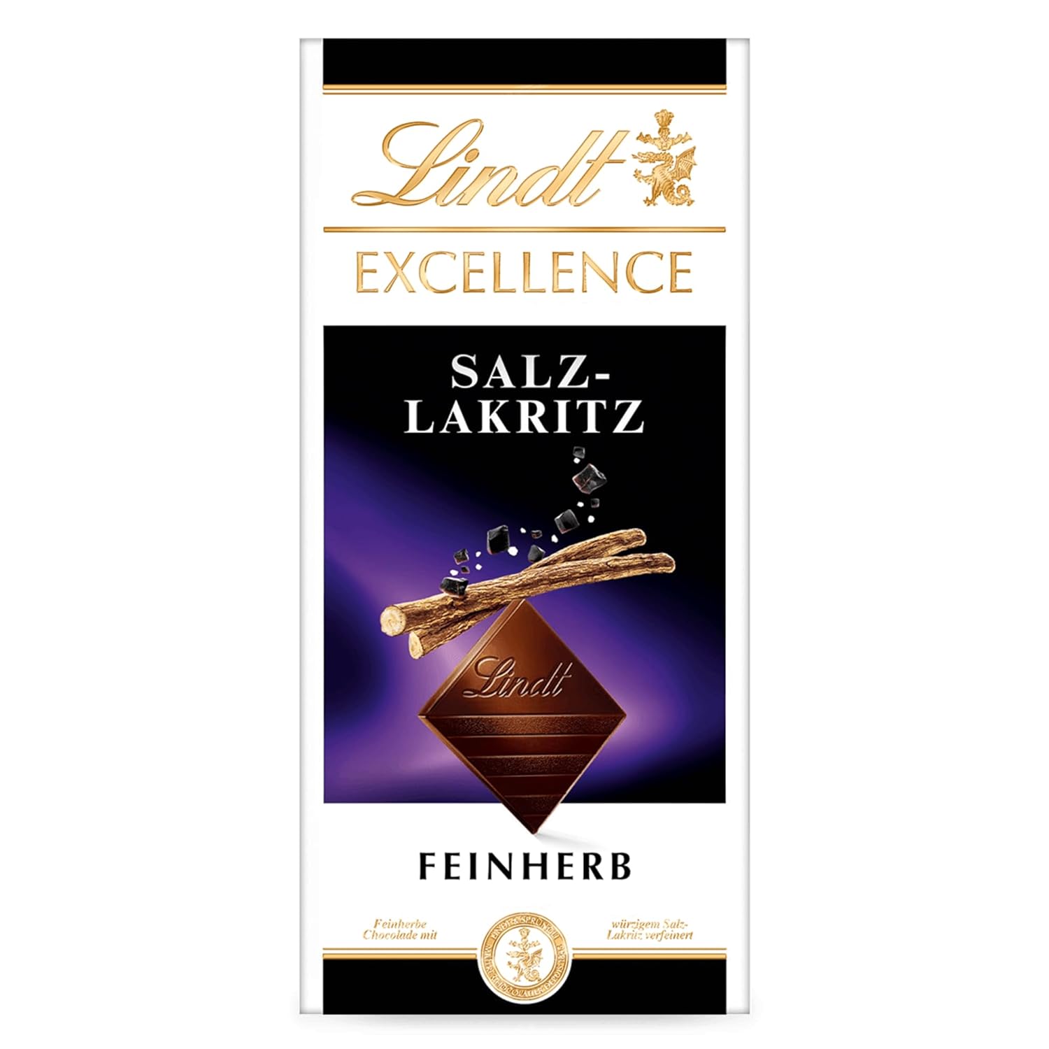 Lindt Excellence Sweet Salted Wood - Tavoletta Cioccolato Fondente 100g - Gusto Intenso Di Cacao