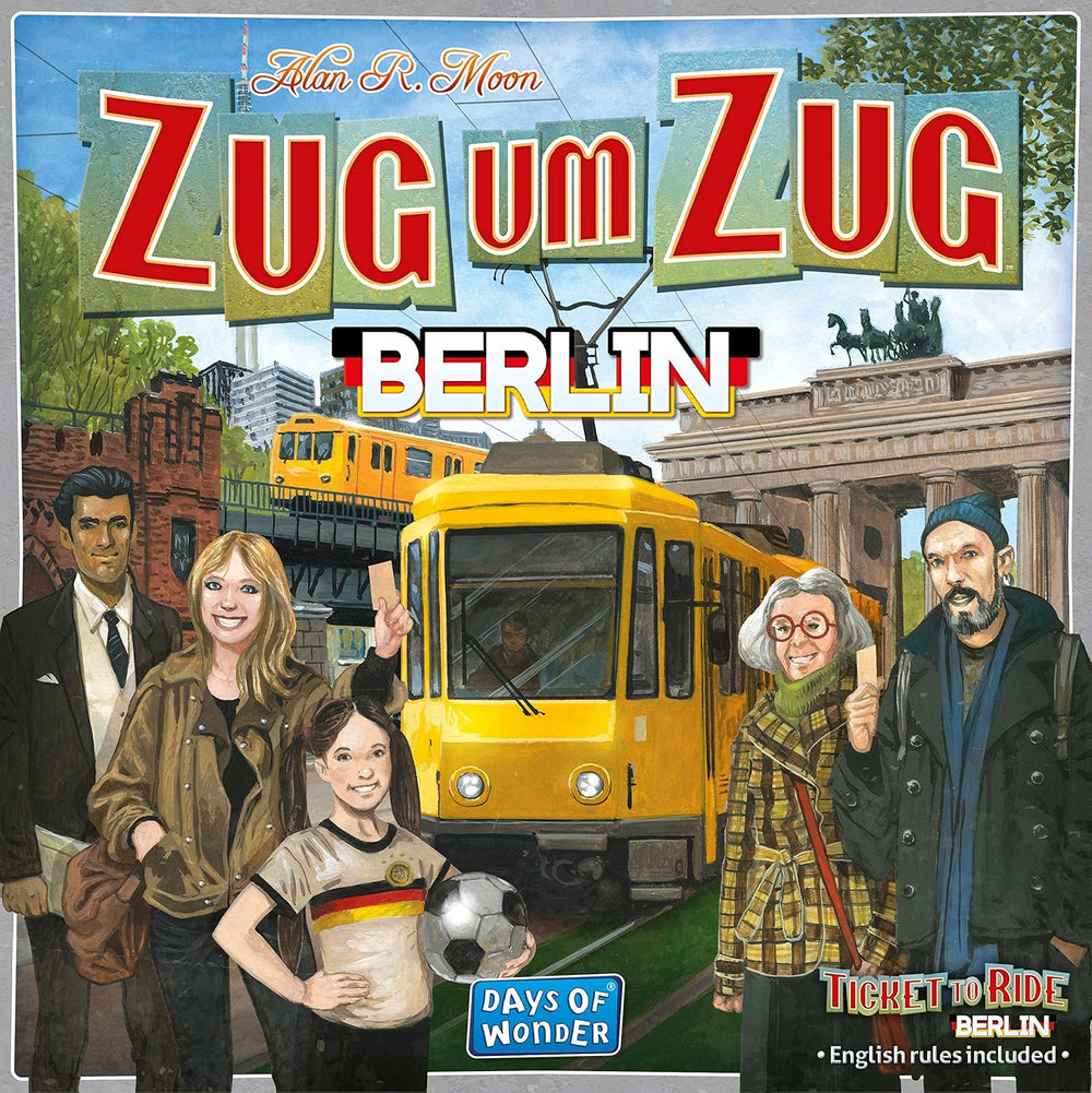 Days of Wonder, Ticket to Ride: Berlino, gioco per famiglie, gioco da tavolo, 2-4 giocatori, dagli 8 anni in su, 10-15 minuti, tedesco