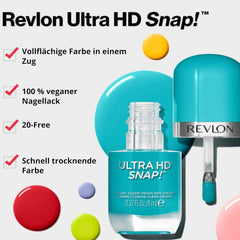 Revlon Ultra HD SCATTO! Smalto per unghie, Colore per unghie lucido, Formula vegana al 100%, Non richiede base o top coat, 033 Grounded, 8 ml