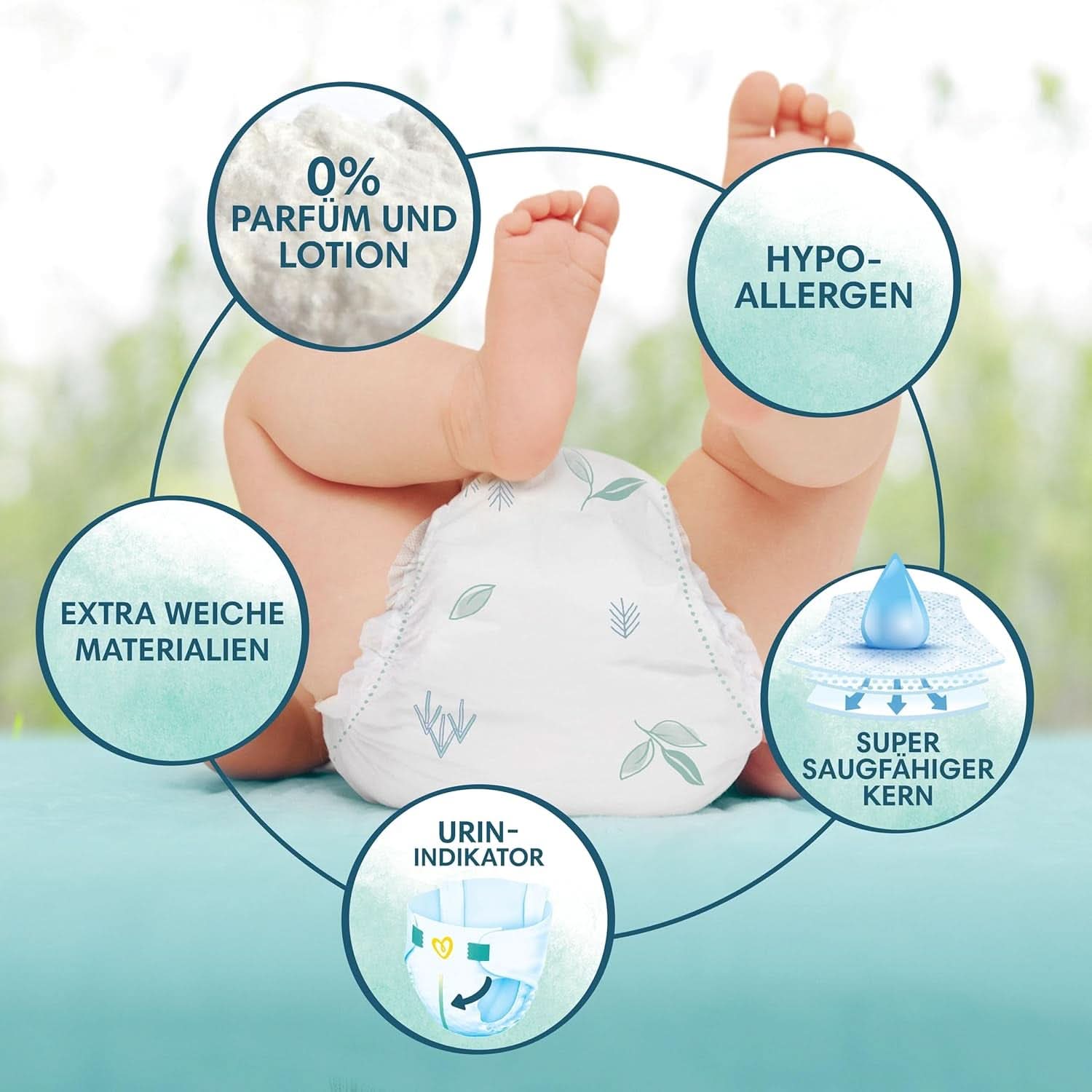 Pampers Harmonie Baby scutece mărimea 2, 29 scutece, 4Kg-8Kg Mama si Copilul Naty Shop