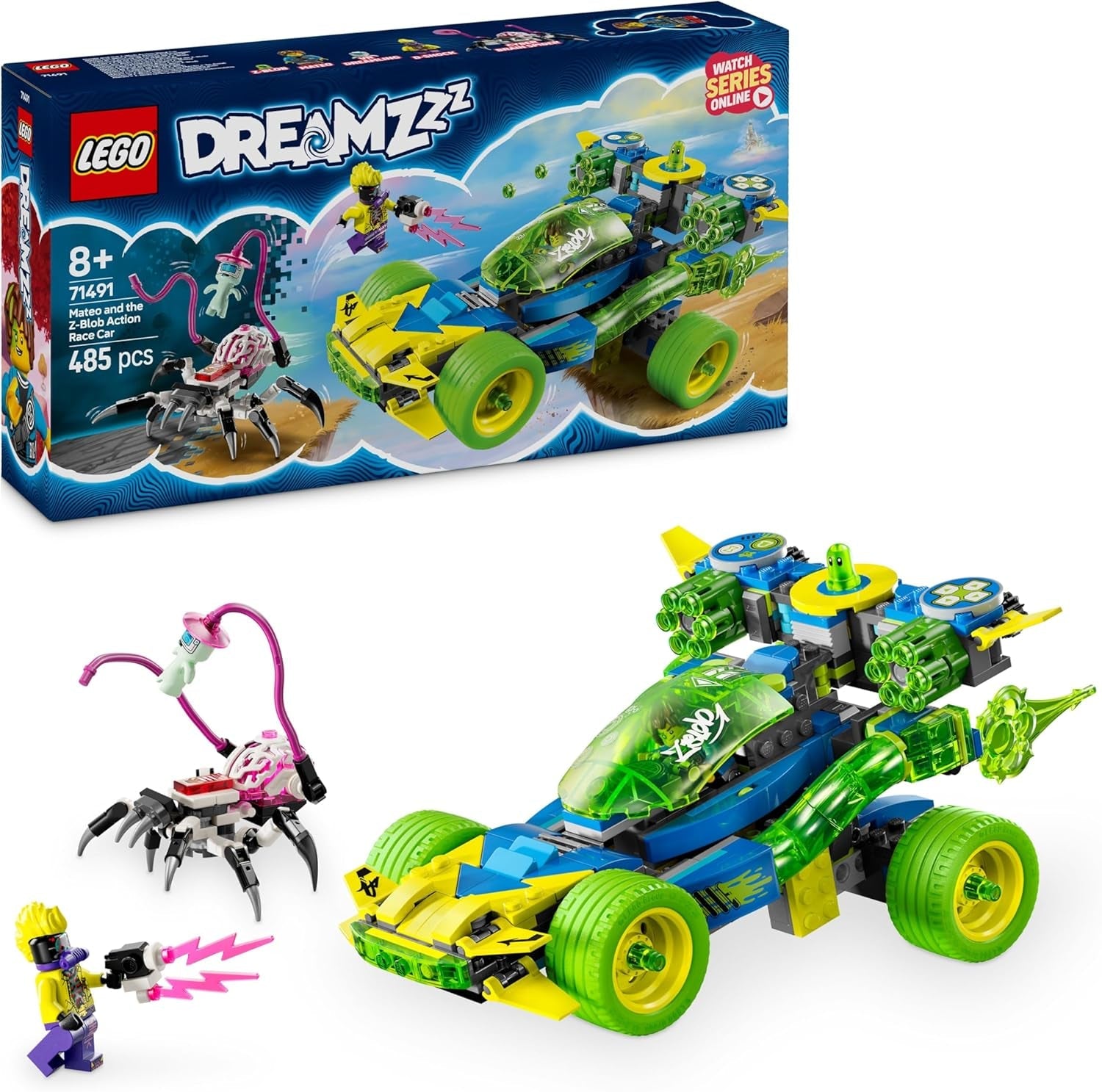 LEGO DREAMZzz Mateo vs. Cyberhirn-Mech - Modularer Roboter zum Bauen und Spielen für Mädchen und Jungen ab 8 Jahren - in Skorpionfigur umbaubarn - inkl. Minifigur und Dreamling - Geschenkidee - 71495