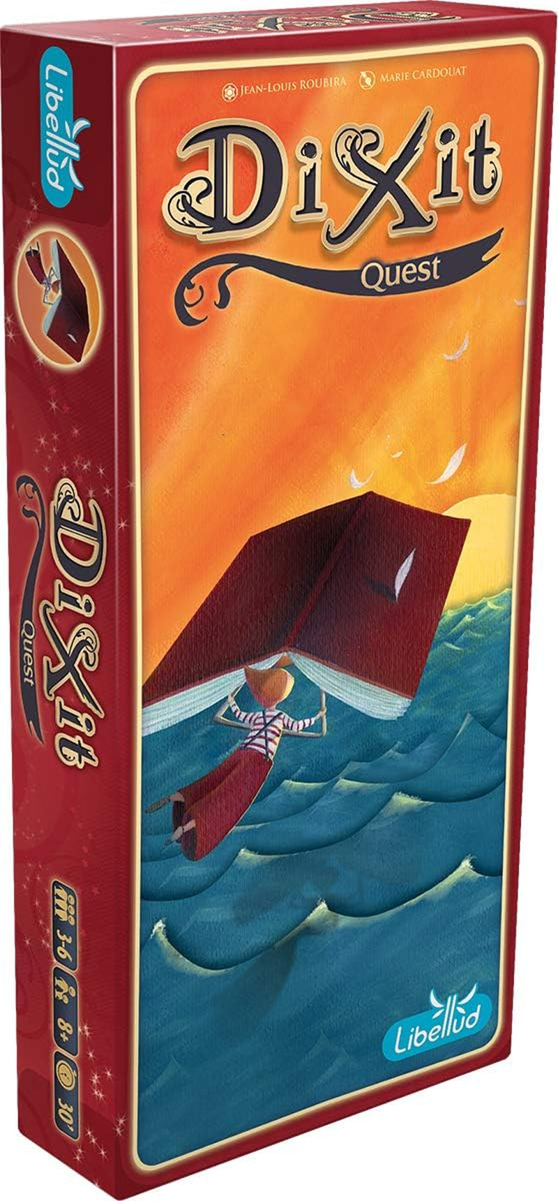 Asmodee, Dixit, Versione tedesca, Gioco base, Un'immagine vale più di mille parole, Gioco creativo per famiglie per 3-8 giocatori dagli 8 anni in su, Gioco dell'anno 2010 con 30 minuti di riproduzione