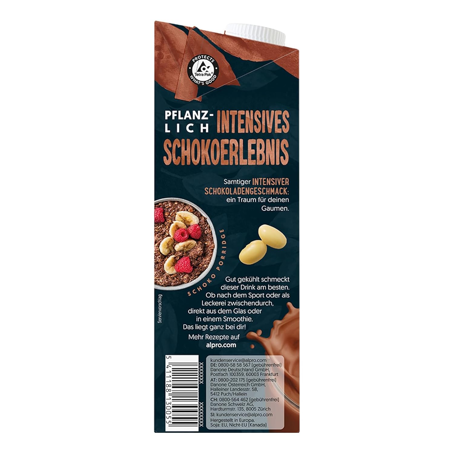 Alpro Proteindrink Cioccolato Soia 8x1L - Proteine Vegetali