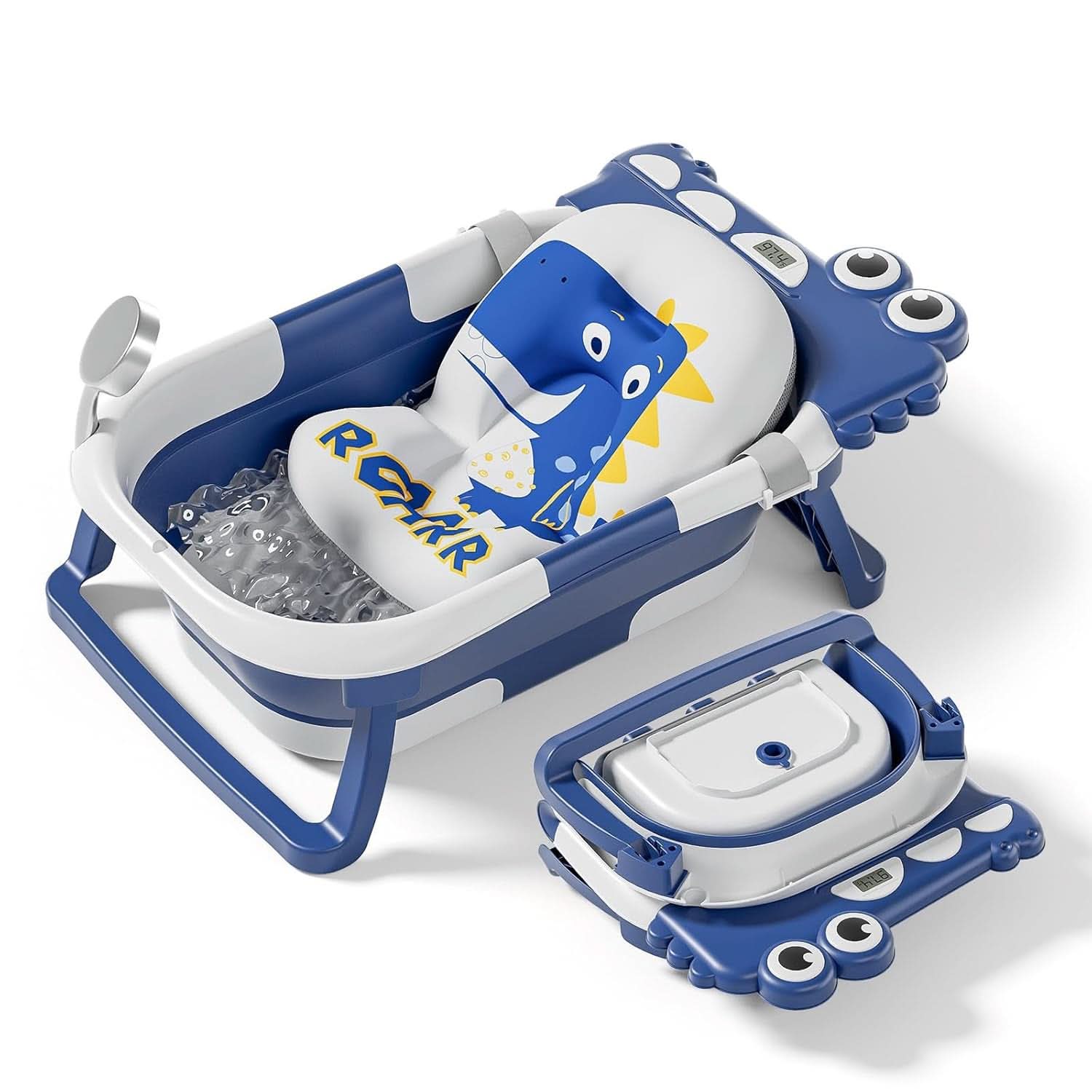 Vaschetta da bagno pieghevole per neonati con cuscino da bagno e termometro integrato Mamma e Bambino Naty Shop