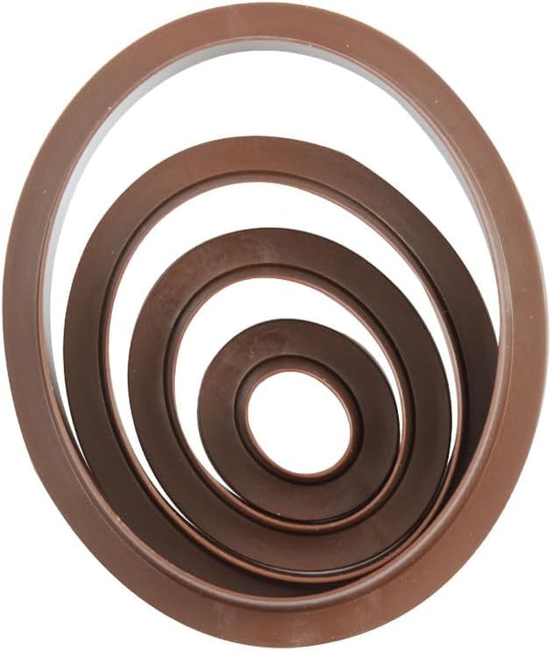 0255307 SET DE FORME OVALE-NETEDE PENTRU FURSECURI, 4 PIESE 1,5-3,5-5,5-7,5 Î 2,2 cm