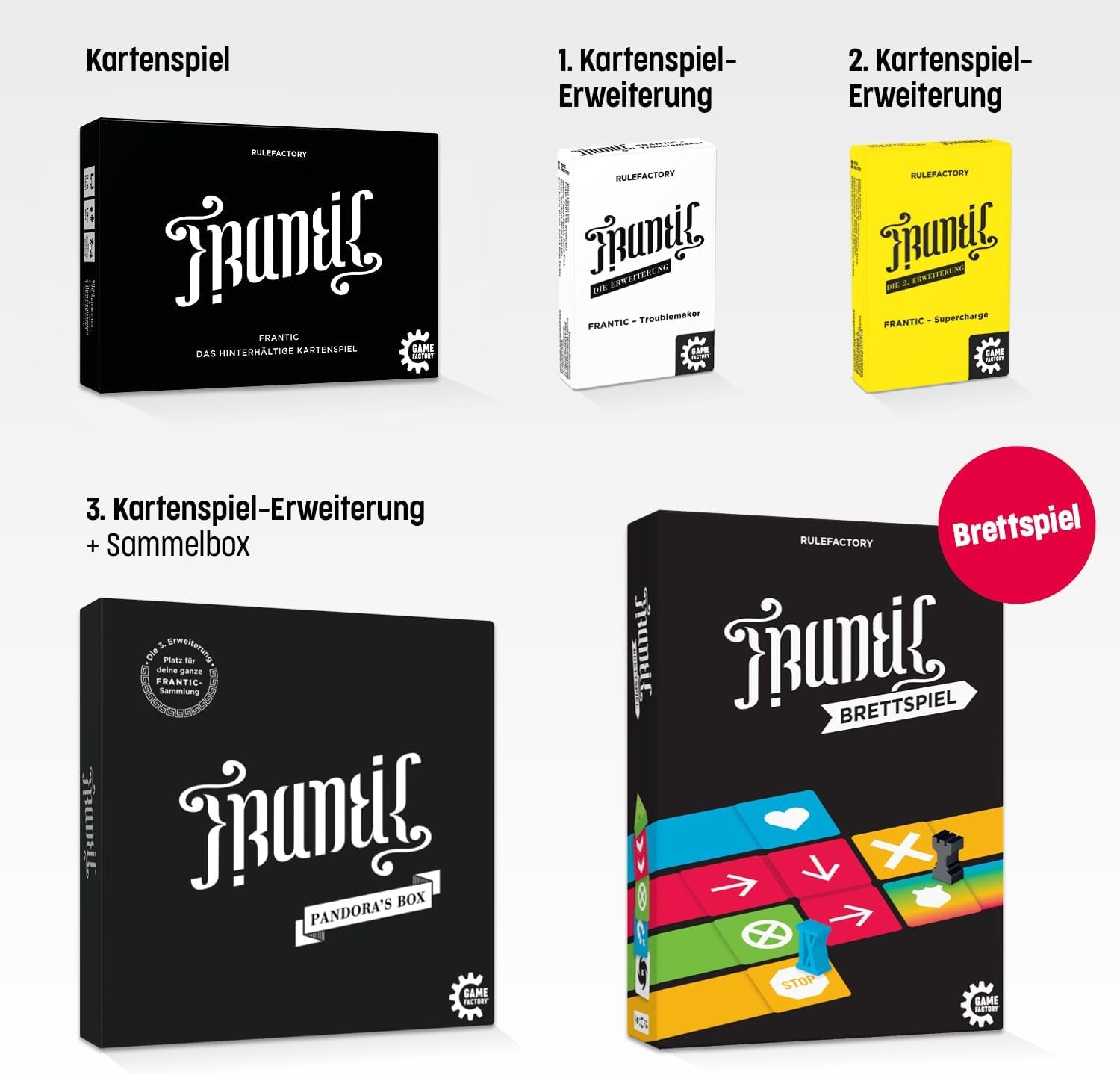 Game Factory 646076 Gioco da tavolo Frenetic Stealth Racer Uno sfacciato gioco di società per 2-6 giocatori dai 12 anni in su