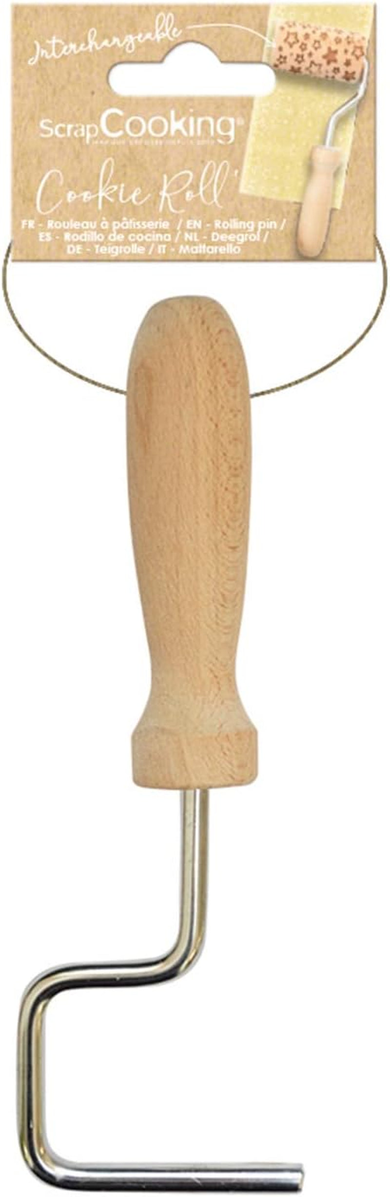 COTTURA DEGLI ROTTAMI - Griff für Mini-Holzwalze – Werkzeug für Dekoration, Kekse, Kekse, Kekse – 5300