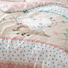 Biancheria da letto per bambine, Bambi, 100% cotone Biancheria da letto per bambine Naty Shop