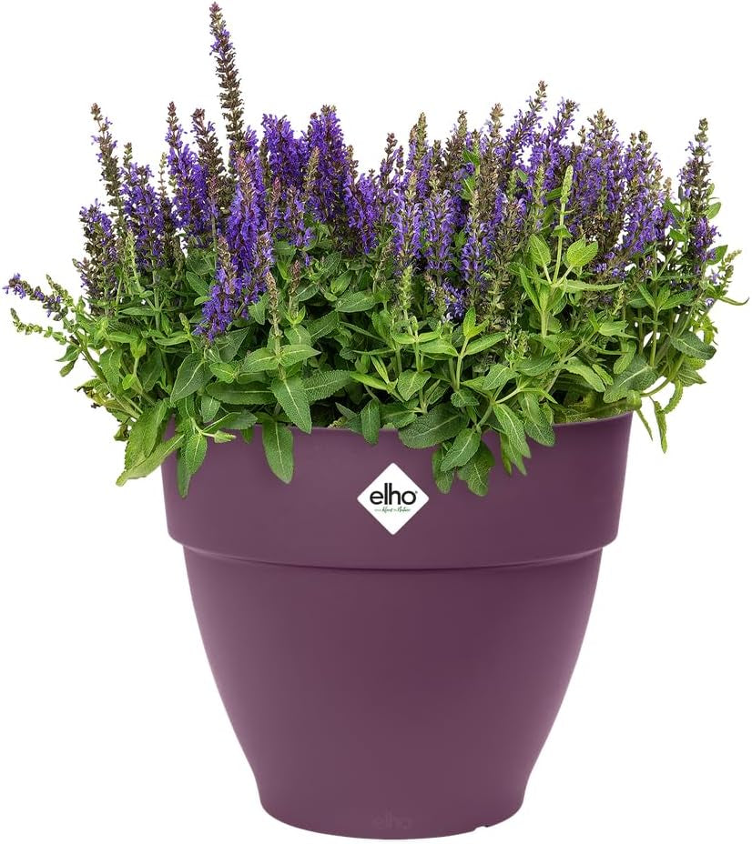 elho Vibia Campana Round 30 - Ghiveci de flori pentru exterior - Ø 29,8 x H 25,8 cm - Galben/Galben Miere