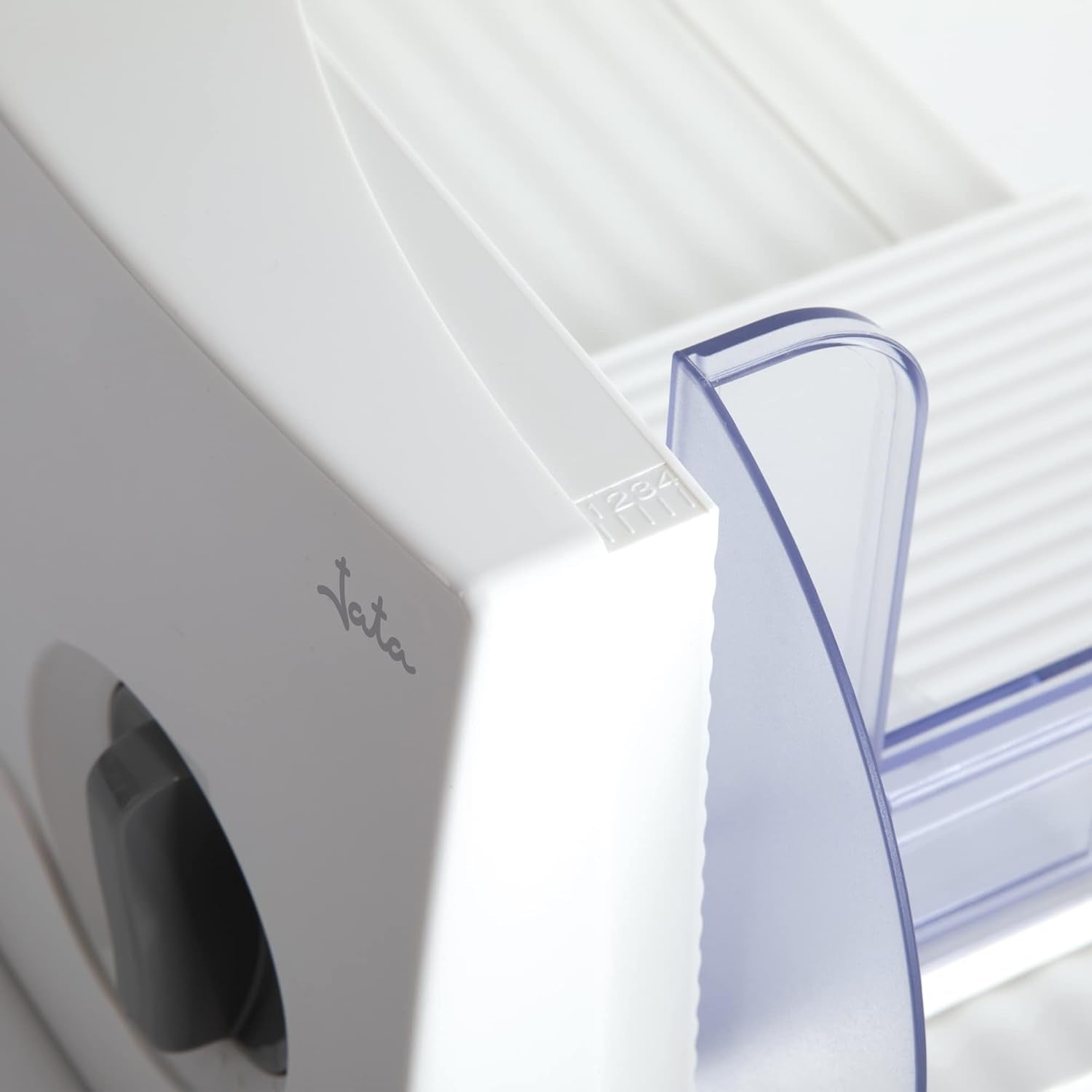 JECF0300 Affettatrice Elettrica Compatta, Lama Removibile in Acciaio Inox, Diametro 170mm, Controllo Spessore da 0 a 15mm, 150W Grattugie e Affettatrici Naty Shop