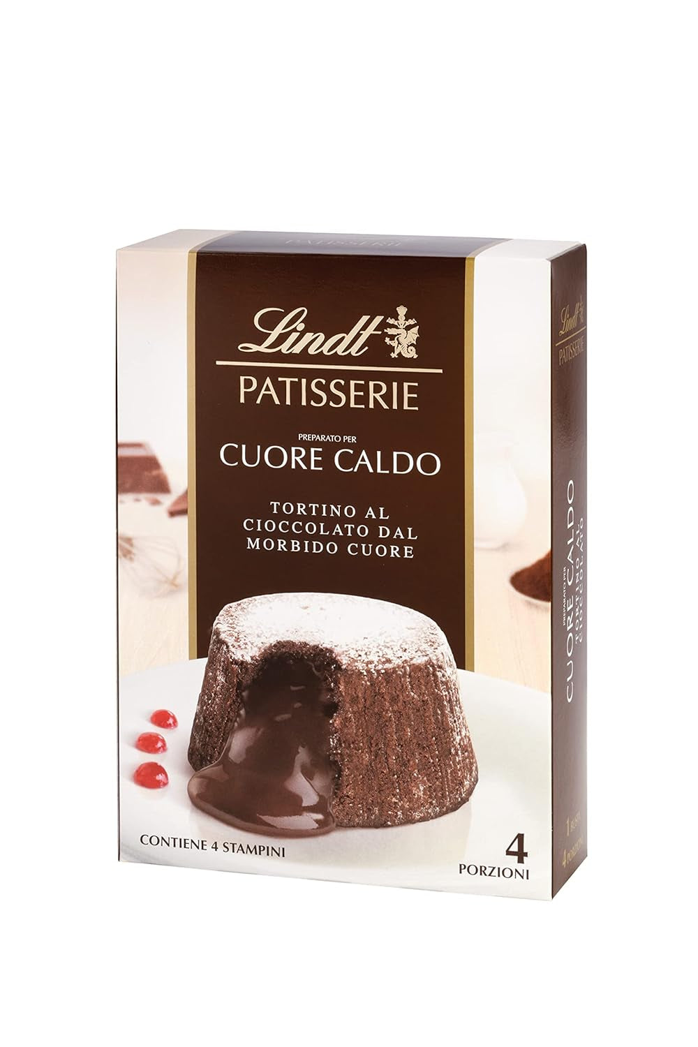 Lindt & Sprüngli Feines Backen Kuchenmischung, Backmischung, 8 Portionen, Lactosefrei, 400 G Amestec pentru copt si gatit Naty Shop Lava Cake