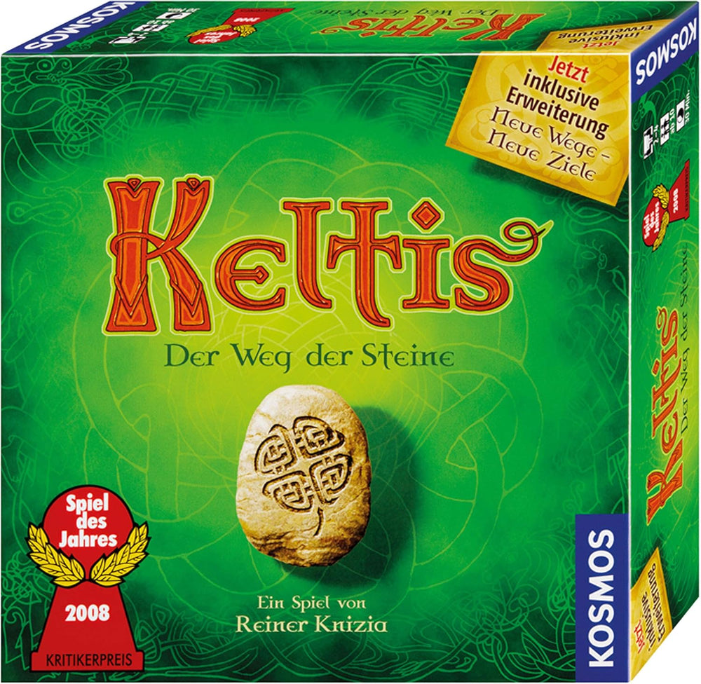 KOSMOS 691783 Gioco Keltis con espansione Keltis, classico gioco da tavolo, gioco per famiglie per 2-4 giocatori dai 10 anni in su, gioco di società per bambini e adulti, gioco dell'anno 2008