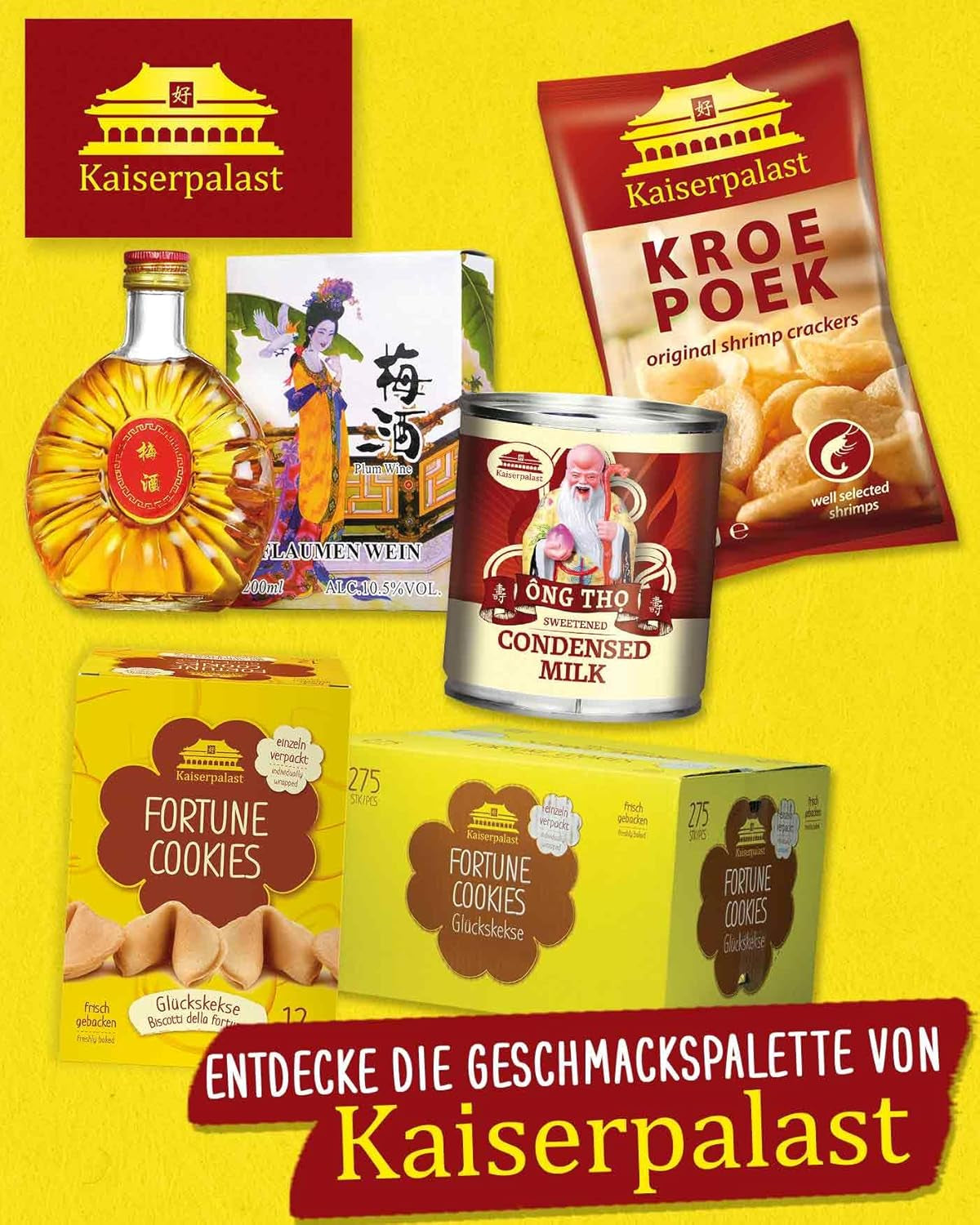 Kaiserpalast Kondensmilch 8% Fettanteil, gesüßt, zum Süßen von Kaffee und Tea oder zum Kochen und Backen, 1 x 397 g