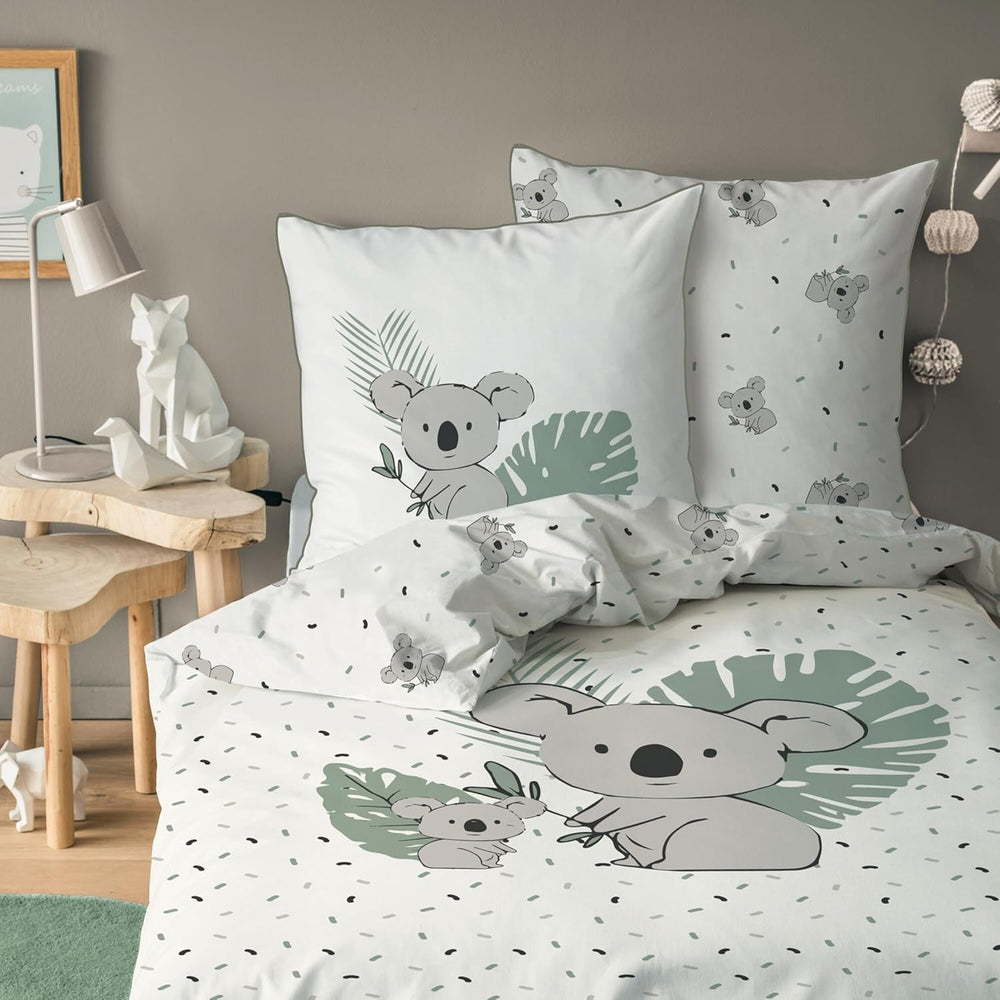Set biancheria da letto per bambini, Koala o Unicorno, 100% cotone Biancheria da letto - bambini Naty Shop Koala