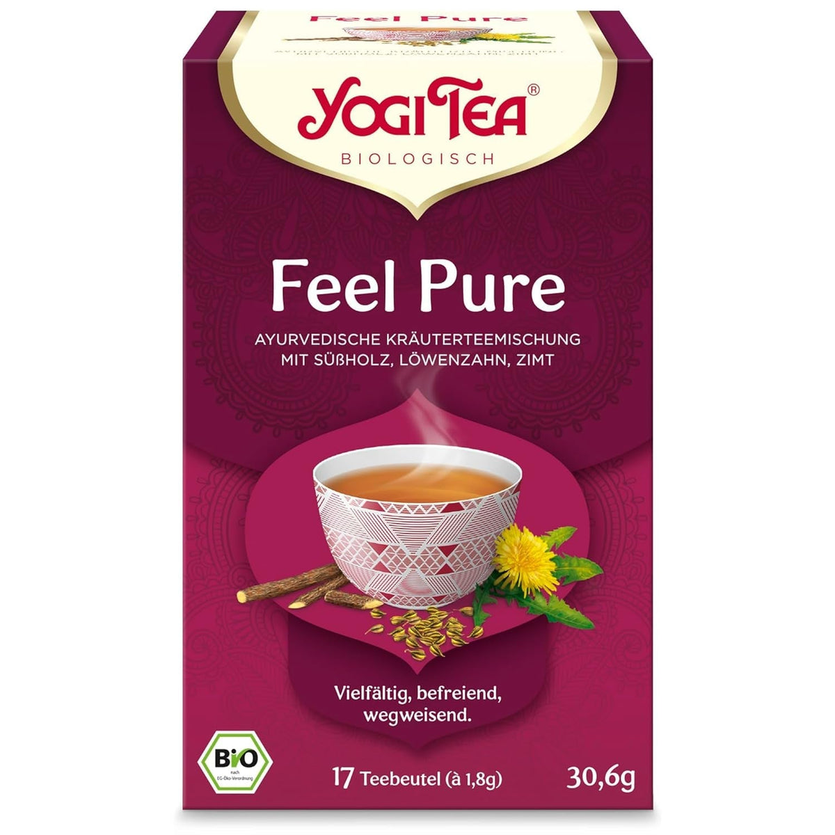 Yogi Tea Alpia Bio Detox, 17 pliculețe, 30,6 g