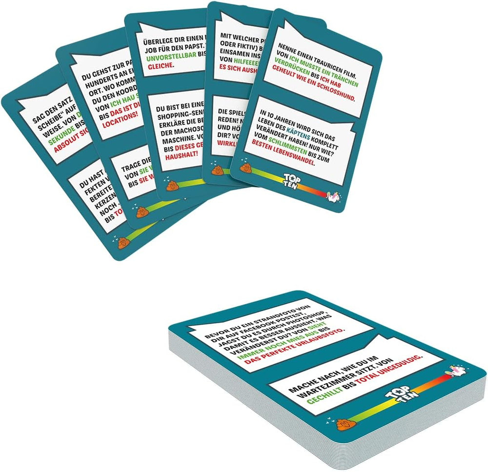 Giochi di cocktail COGD0008 Asmodee Top Ten, gioco di società, tedesco, multicolore, colorato