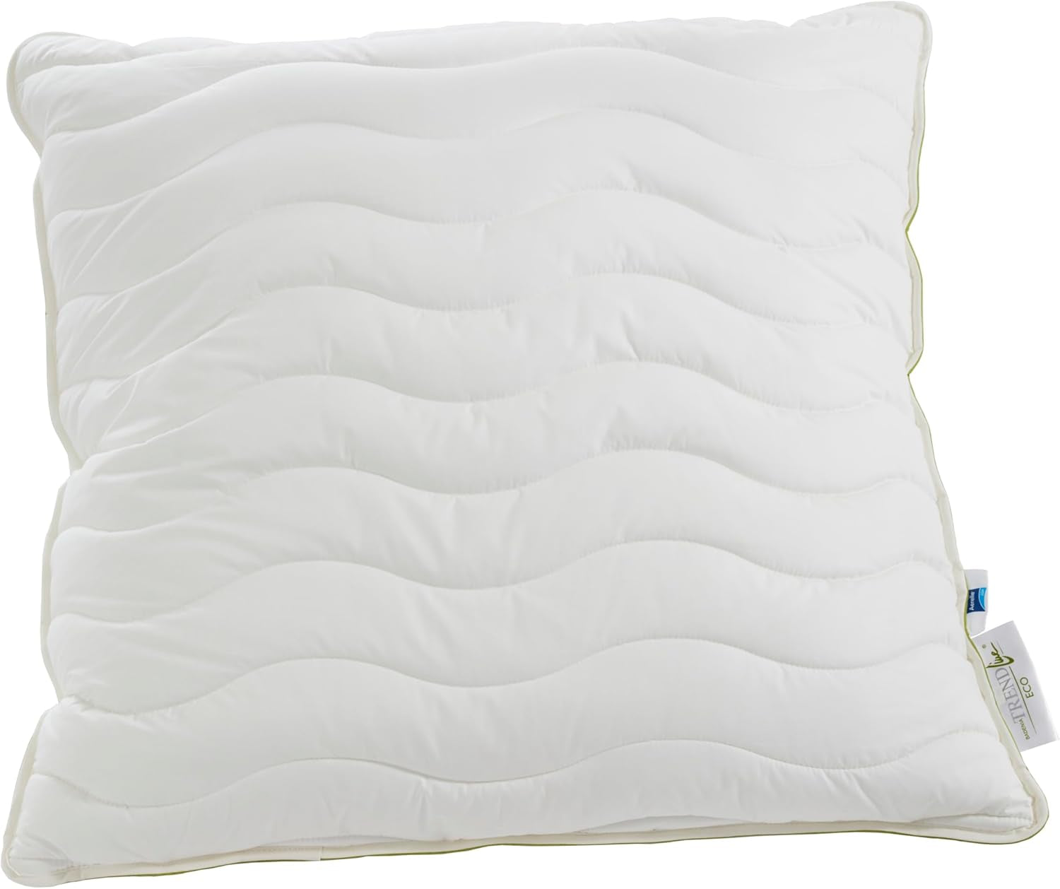 Badenia Trendline Eco Pillow Aerelle Blue 80 X 80 Cm, alb, certificat Oeko-Tex, produs în conformitate cu standardul de calitate german Perne standard Naty Shop