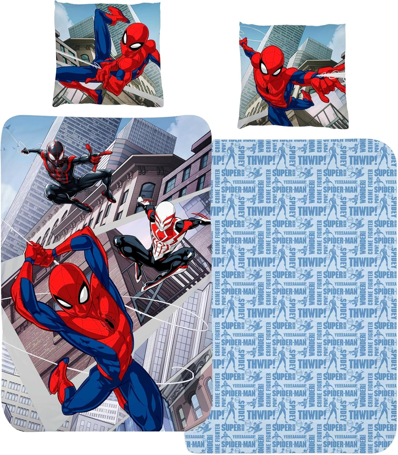 Biancheria da letto per bambini, vari personaggi dei cartoni animati, 100% cotone Biancheria da letto - bambini Naty Shop Spiderman