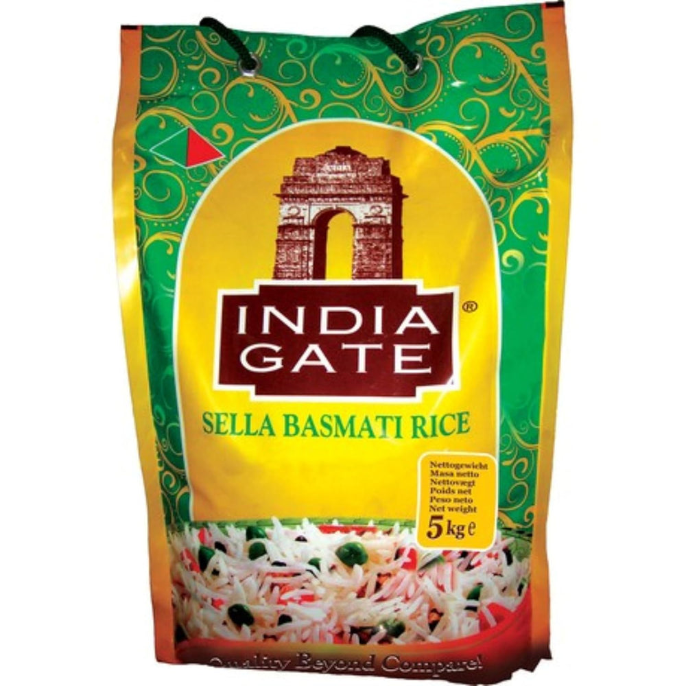INDIA GATE Riso Basmati Premium – Riso fine a grana lunga, aromatico proveniente dall'India, a grana lunga fine (1 x 5 kg)