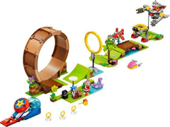 LEGO 76994 Sonic the Hedgehog La sfida del loop di Sonic a Green Hill, giocattolo costruibile per bambini, ragazzi e ragazze con 9 personaggi, tra cui Dr Eggman e Amy, set da costruzione Besuche den LEGO-Store