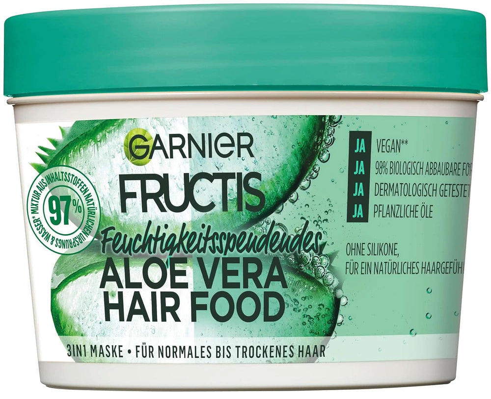 Garnier Fructis Aloe Vera Shampoo, 350 ml Doccia e bagno Naty Shop Hair Food Aloe Vera Maschera