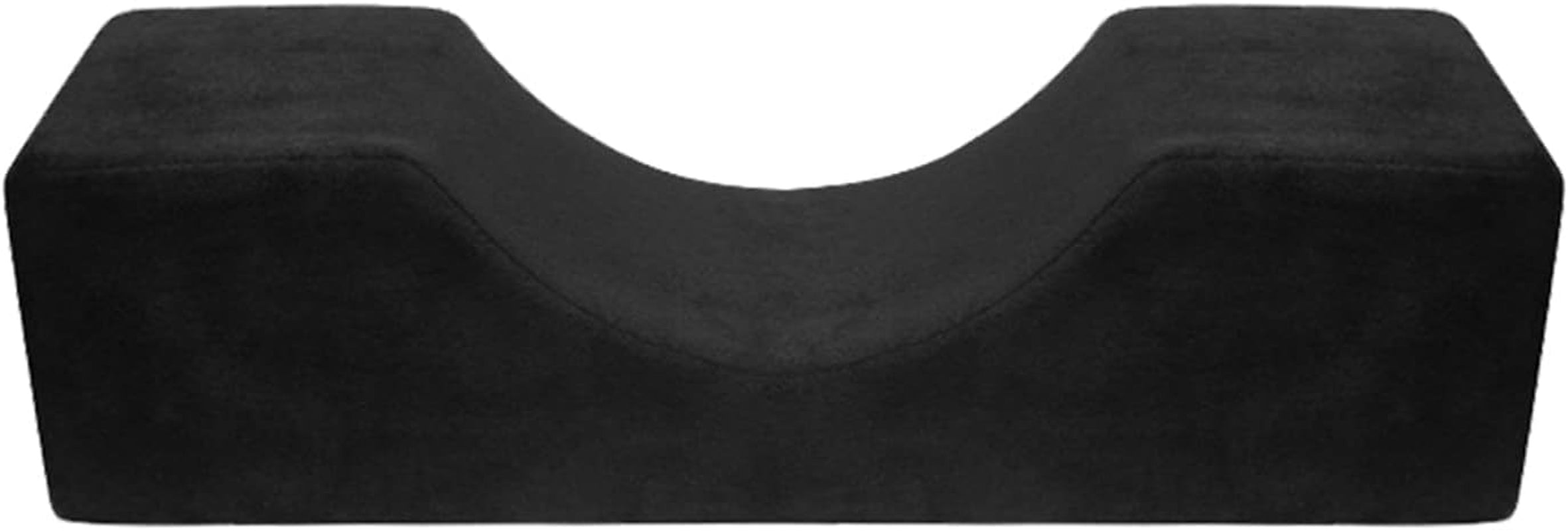 Deciniee pernă de gene în formă de U: pernă ergonomică pentru gât pernă de gene - pernă de flanel pernă de alungire a genelor pentru salon de înfrumusețare la domiciliu Perne ortopedice cervicale Naty Shop Negru