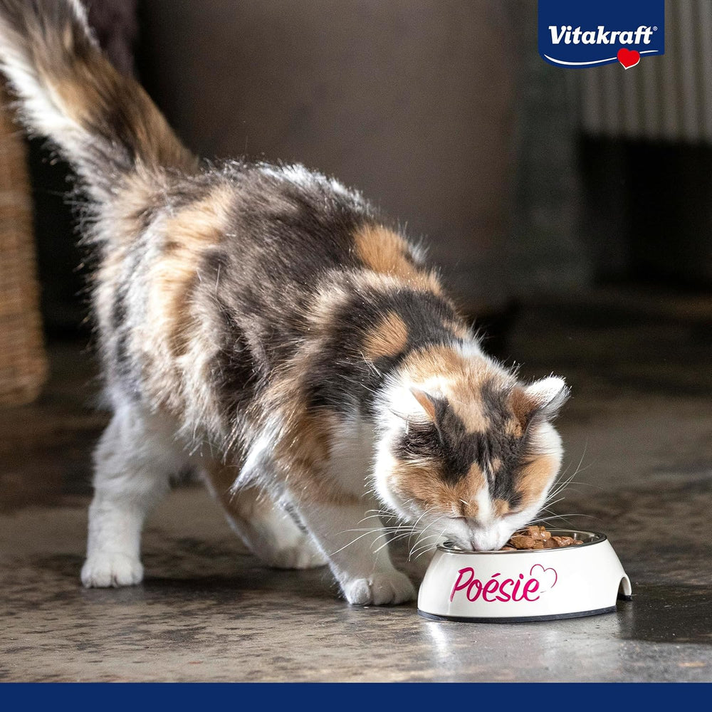 Vitakraft Poésie Délice, Junior, Hrană umedă pentru pisici, Hrană umedă în sos, cu curcan, Pachet multiplu, pentru pisici tinere, Fără zahăr adăugat sau cereale (23 x 85g)