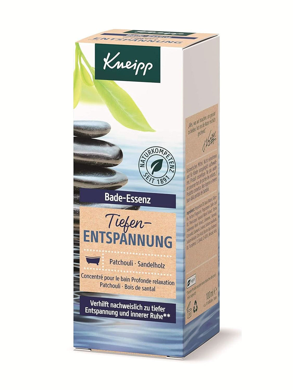 Kneipp, olio da bagno con olio essenziale naturale di patchouli ed estratto di sandalo per un rilassamento profondo e calmante, 100ml Naty Shop