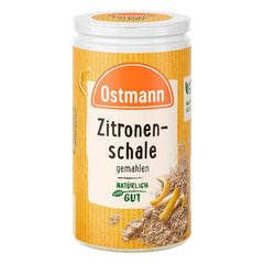 Ostmann Gewürze – Zitronenschale, gemahlene Schale für ein frisches Zitronen-Aroma, zum Backen oder Verfeinern von Soßen, Dressings & Desserts, vegan, 35 g (Verpackungsdesign kann abweichen)