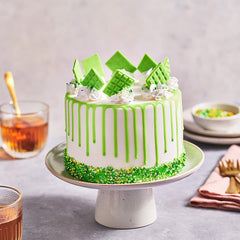 Funcakes Choco Drip Spring Green (Verde): Köstlicher Gesmack, Einfach Zu Verbenen, Perfekt Für Tropfkuchen, Drip Gesmack Nach Schokolade. Wiederverschließbare Packung 180 G. Miscela per cuocere e cucinare Naty Shop