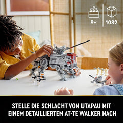 LEGO Star Wars At-Te Walker Modello giocattolo mobile Set di minifigure che include 3 Clone Trooper, droidi da battaglia e Droide ragno nano 75337 Set di costruzione Acquista il negozio LEGO