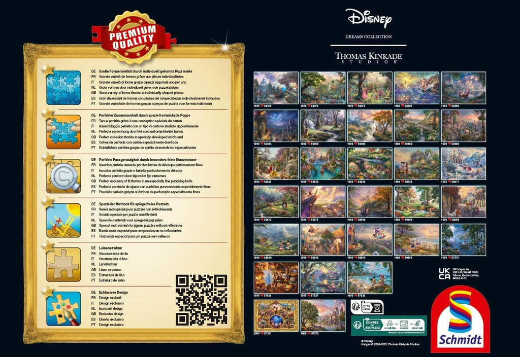 Schmidt Spiele 57397 Thomas Kinkade, Disney, Mickey și Minnie în Mexic, puzzle jigsaw 6000 piese Puzzle Naty Shop