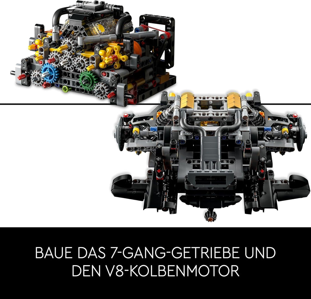 LEGO Technic Mclaren P1 Super Sports Car Set per adulti Appassionati di auto Regalo Motore a pistoni V8 Trasmissione a 7 velocità Modellino in scala Set di auto giocattolo 42172 Set di costruzione Acquista il negozio LEGO