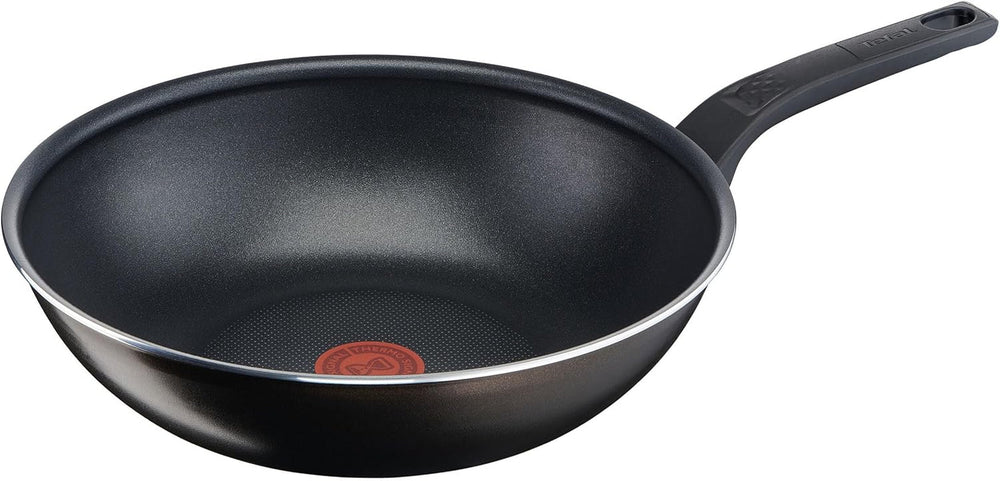 Tefal Easy Cook & Clean, rivestimento antiaderente, indicatore della temperatura, non adatto per induzione Pentole e Padelle Naty Shop Padella Wok 28 Cm