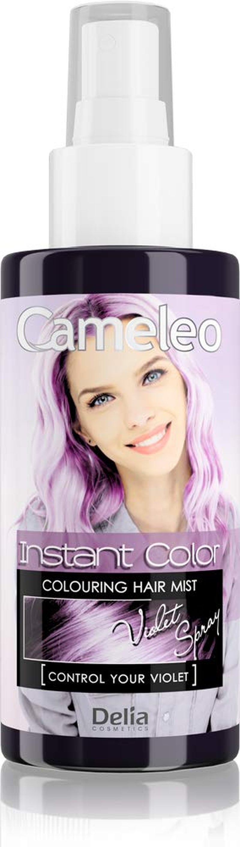 Cameleo - Spray & Go - spray colorant pentru păr - violet - pentru păr blond, blond platinat și gri - pur și simplu pulverizați și terminați - semi-permanent - rezultat instant - spray colorant pentru păr carnival - 150 ml Vopsea pentru par Naty Shop Spray de culoare mov 150 Ml (1 pachet)