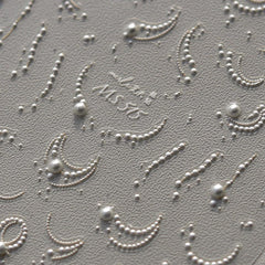 JMEOWIO 3D Nagelsticker Perlenlinie Nail Art Sticker Selbstklebend Nagelaufkleber 5D Stereoskopisch Dekoration Nageldesign Zubehör 1 Blatt