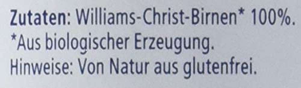 Frutti Hipp, pere Williams-Christ, conf. da 6 (6 X 125 G) Mamma e Bambino Naty Shop