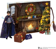 HARRY POTTER Calendario dell'Avvento di Grifondoro - 24 storie, sorprese magiche, sala comune di Hogwarts, viso realistico, per fan dai 6 anni in su, bambole HND80 Naty Shop