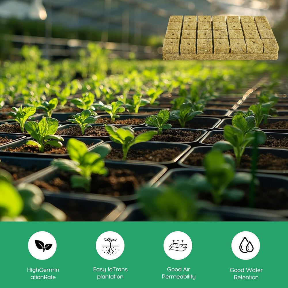 28 cubi di lana di roccia, set di lana di roccia, tappetino per coltivazione in lana di roccia, tappetino per coltivazione idroponica fuori suolo, cubo di lana di roccia, cubi di lana di roccia per talee, clonazione, propagazione 4*4*4 cm