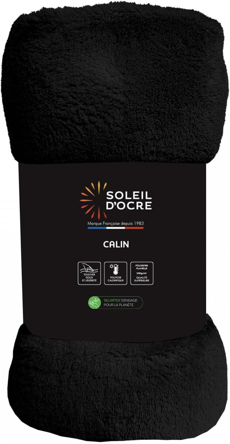 Soleil D'Ocre, coperta in flanella, 220 X 240 Cm, Calin, marrone Piumini e trapunte Naty Shop Nero 220 X 240 Cm