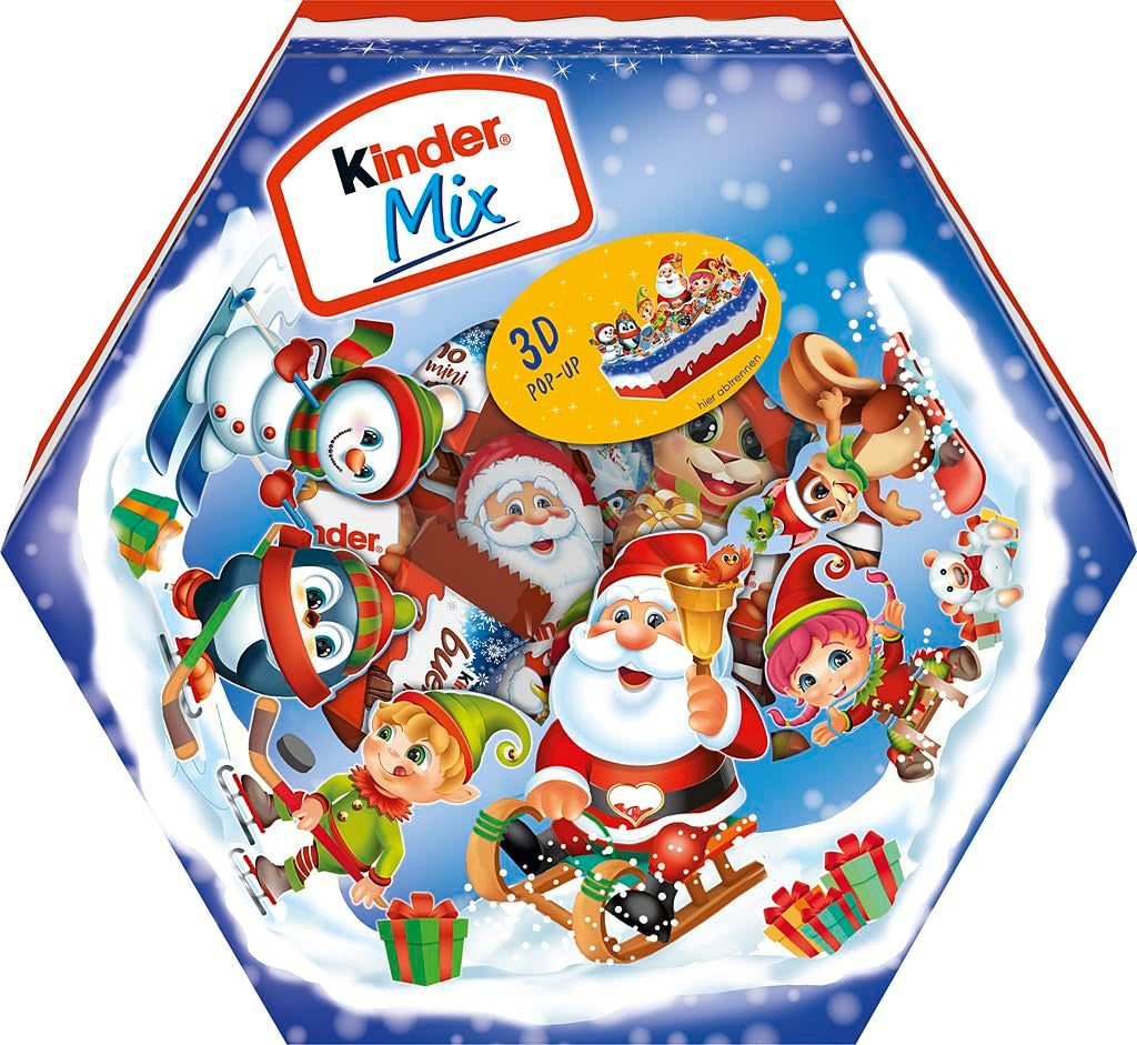 Piatto natalizio Kinder Mix - deliziose specialità al cioccolato della linea Kinder - 143g